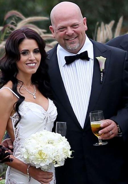 Deanna Burditt and Rick Harrison on their big day.